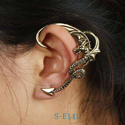 Dragon wrap around earring / ear cuff