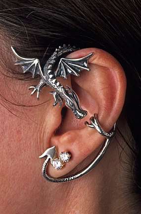 Dragon wrap around earring / ear cuff