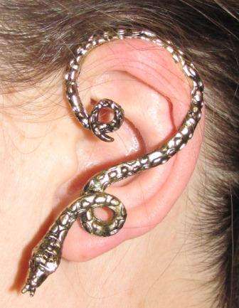 Snake wrap around earring / ear cuff