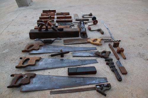 Amazing Find!!! Full Antique Carpenter Tool Box Set