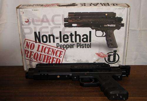 Black Piece Non-Lethal Pepper Pistol