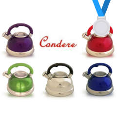 Condere 3 Litre Whistling Stovetop Kettle