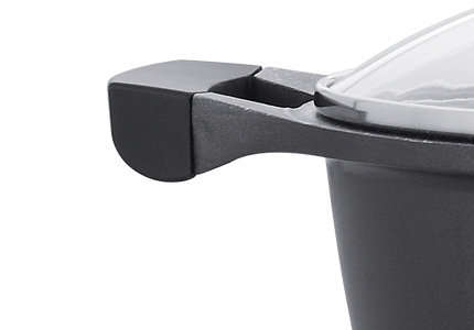 Royalty Line Casserole Pot With Glass Lid | Black