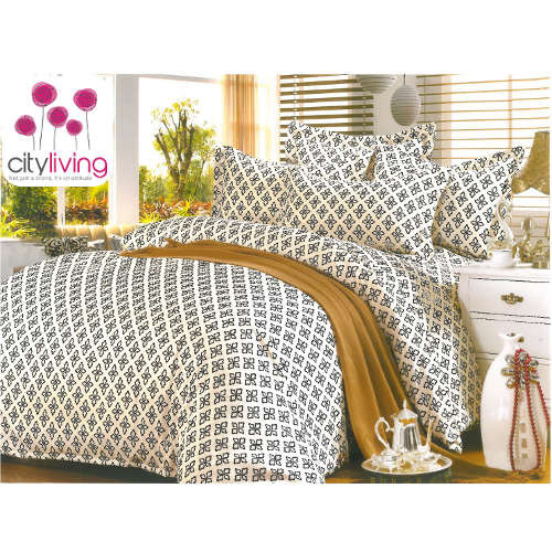 5 Piece Printed Duvet Cover Set