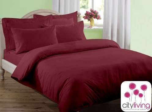 4 Piece Plain Duvet Cover Sets