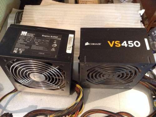 2 x 450w desktop power supplies