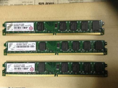 ddr2 transcend (800) 2gig ram sticks x 3