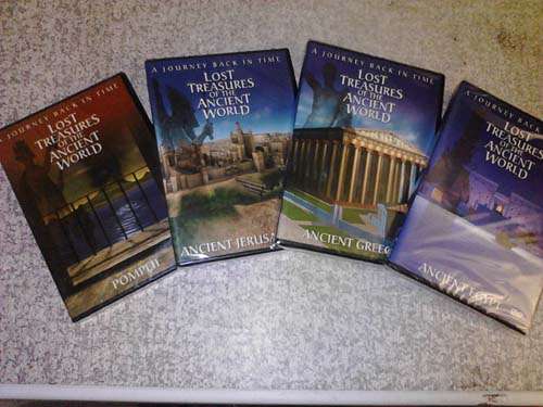 4 New dvd's -LOST TREASURES, POMPEI, EGYPT, ETC