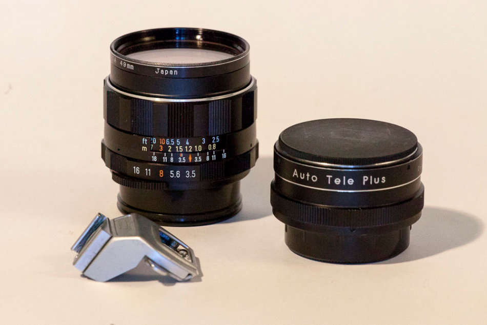 Rare black Pentax Spotmatic SP with extras!