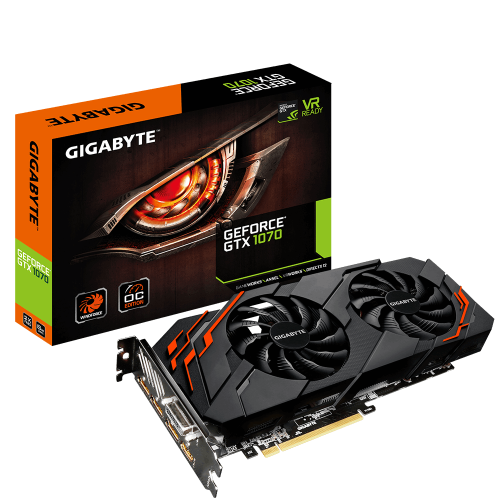 Gigabyte Geforce GTX 1070 Windforce OC 8G Graphicss Card