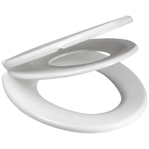 Standard toilet seat with built in child seat