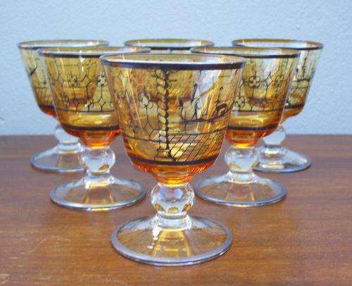 Set of 6 Venetian Glasses