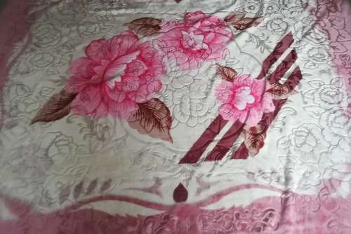 Luxury Mink Embossed Double Blanket Petal