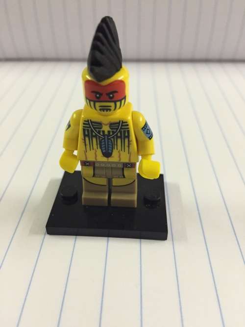 LEGO Incomplete figures/parts: Tomahawk Warrior - Series 10 - No Axe.