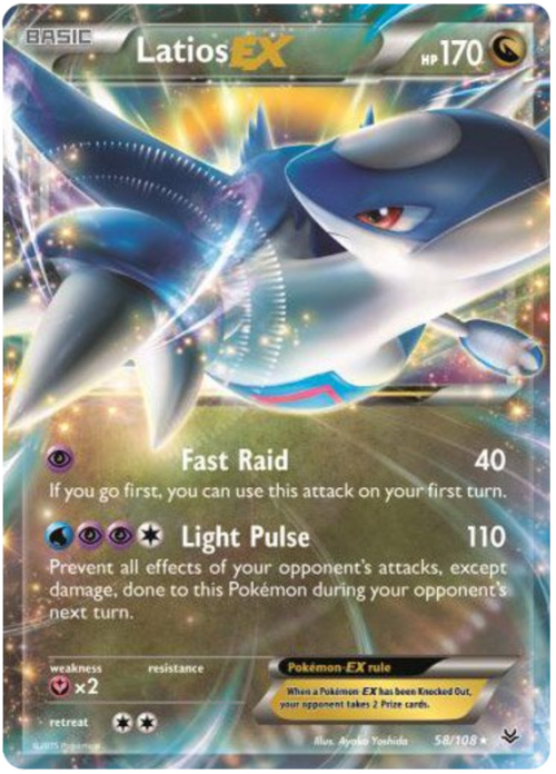 Pokemon TCG: Latios EX - 58/108 - Ultra Rare - MINT