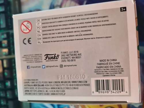 Funko Pop! - Dragon Ball Z - Blue Chrome Vegeta - Toy Tokyo Sticker [Box damage special]