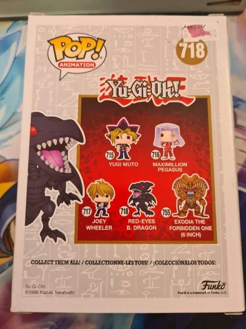 Funko Pop! Animation: Red Eyes Black Dragon #718 Yu-Gi-Oh! + protector
