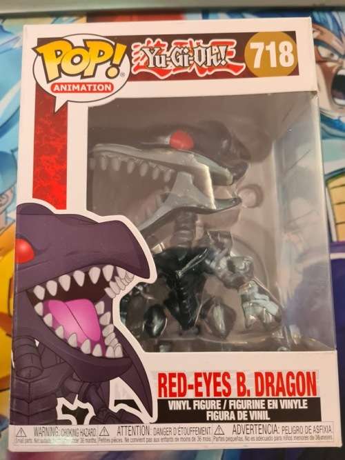 Funko Pop! Animation: Red Eyes Black Dragon #718 Yu-Gi-Oh! + protector