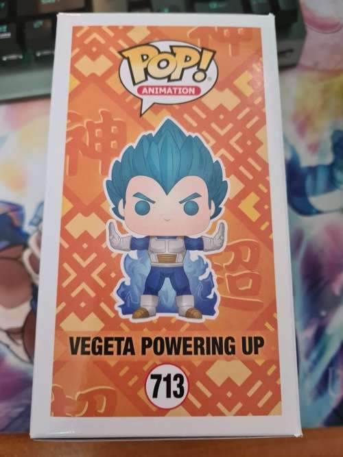Funko POP! - Dragon Ball Super - Vegeta Powering Up CHASE - Chalice Exclusive + protector