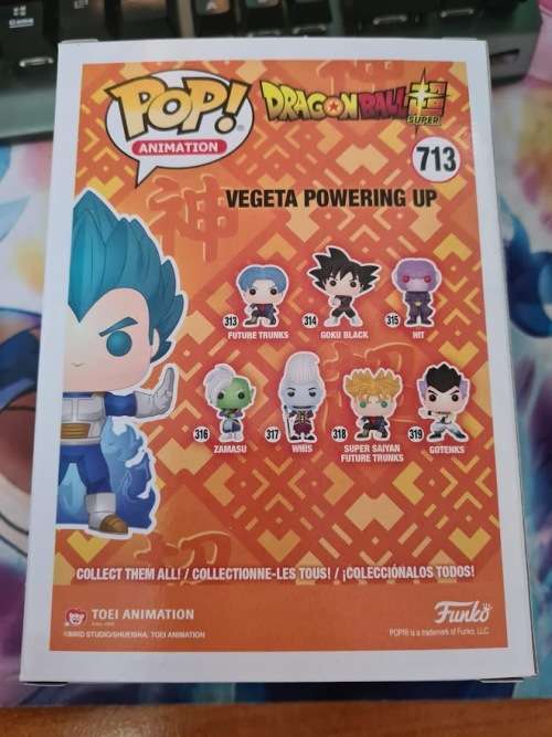 Funko POP! - Dragon Ball Super - Vegeta Powering Up CHASE - Chalice Exclusive + protector