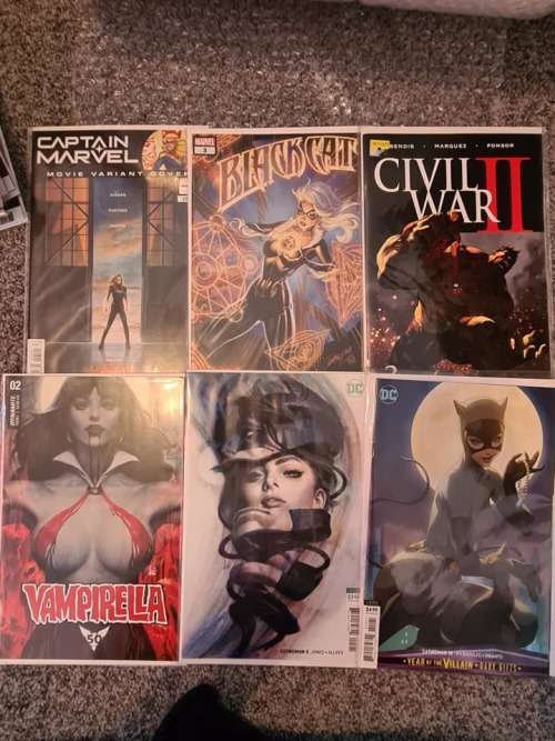 Comic book collection! - Marvel, DC, Spiderman, Wonder Woman, Captain Marvel, Artgerm - 72 books