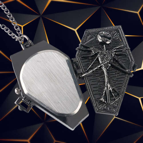 Retro Bronze Pocket Watches - Nightmare Before Christmas - Coffin