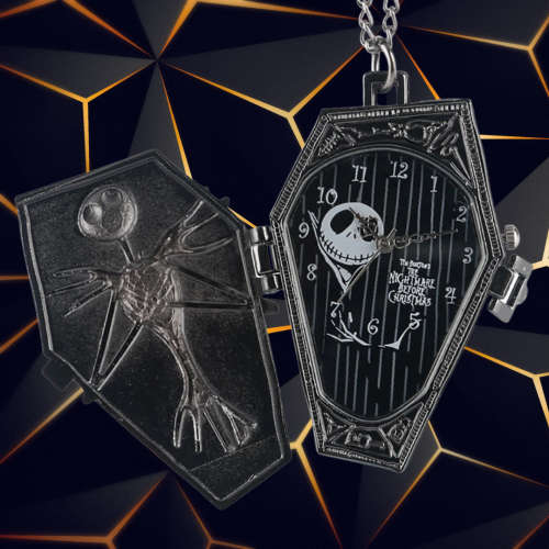 Retro Bronze Pocket Watches - Nightmare Before Christmas - Coffin