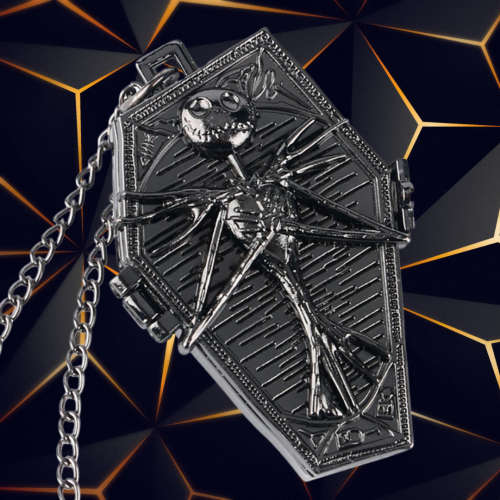 Retro Bronze Pocket Watches - Nightmare Before Christmas - Coffin