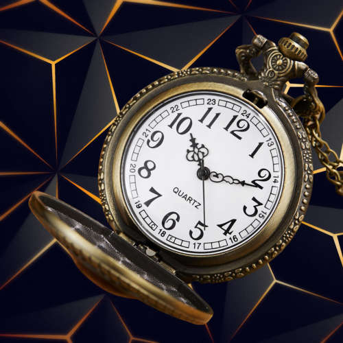 Retro Bronze Pocket Watches - Marvel Comics - Iron Man