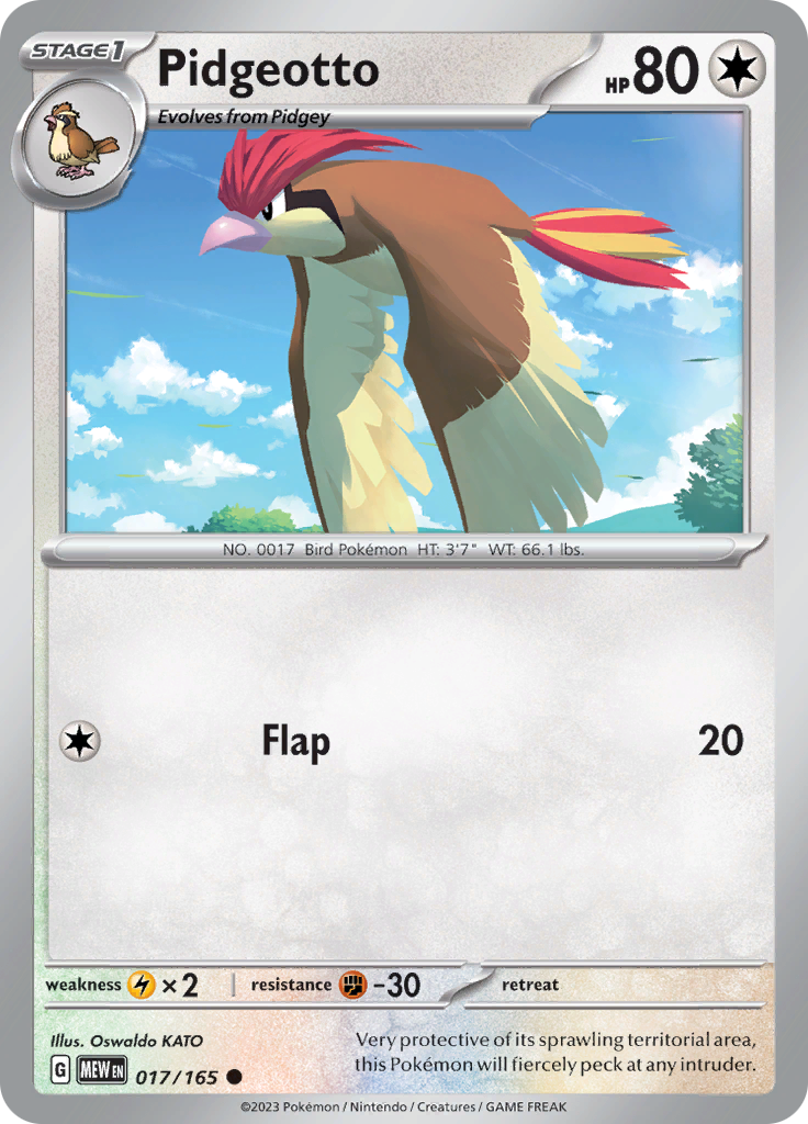 Pokemon Trading Card Game - 151 - Pidgeotto
