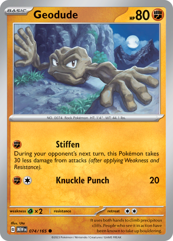 Pokemon Trading Card Game - 151 - Geodude