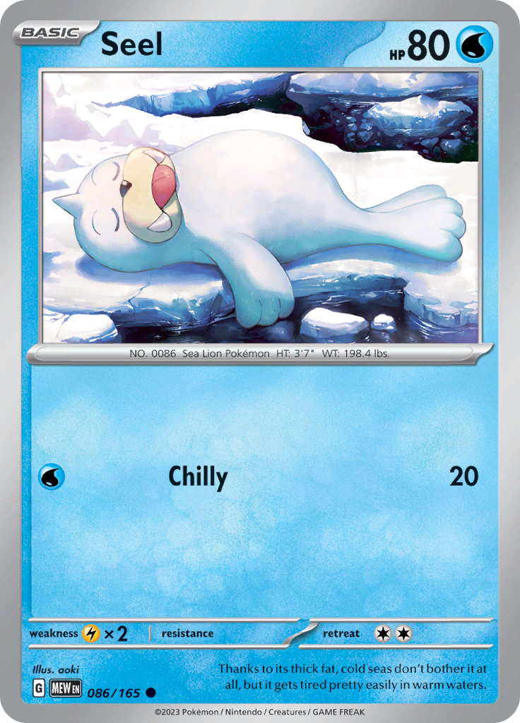Pokemon Trading Card Game - 151 - Seel