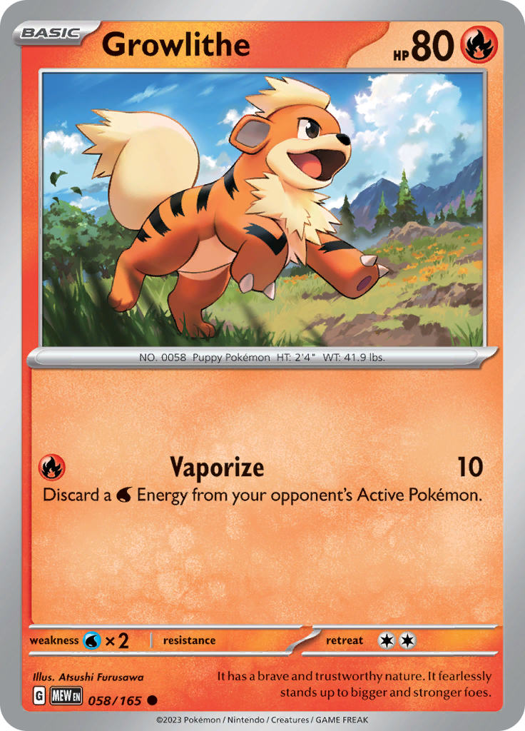 Pokemon Trading Card Game - 151 - Growlithe