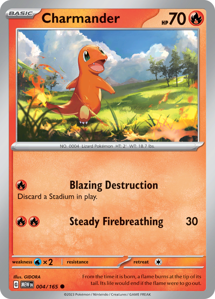 Pokemon Trading Card Game - 151 - Charmander