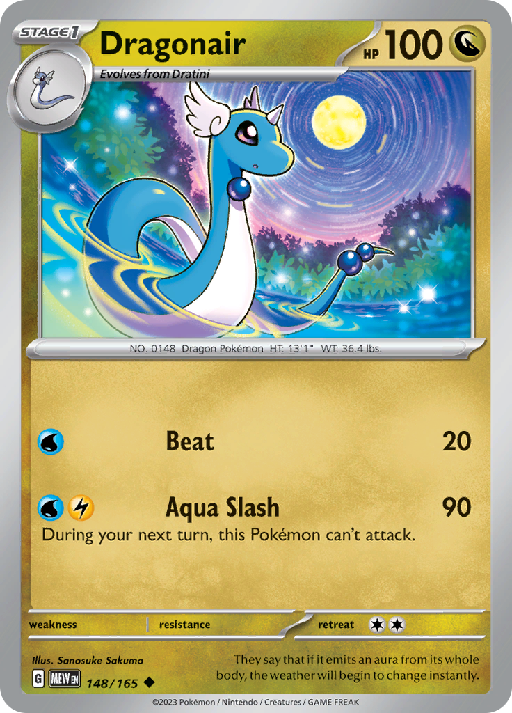 Pokemon Trading Card Game - 151 - Dragonair