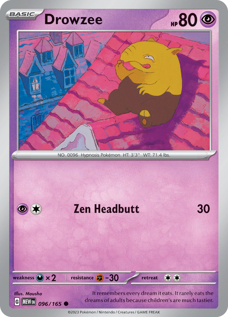 Pokemon Trading Card Game - 151 - Drowzee