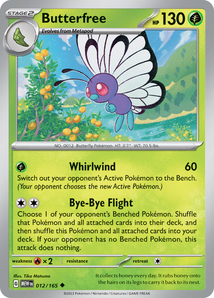Pokemon Trading Card Game - 151 - Butterfree