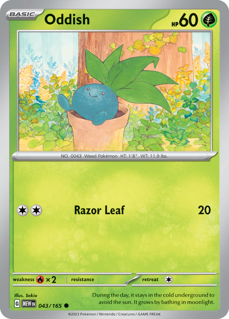 Pokemon Trading Card Game - 151 - Oddish