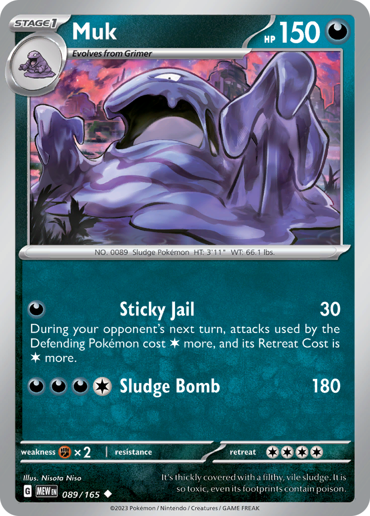 Pokemon Trading Card Game - 151 - Muk