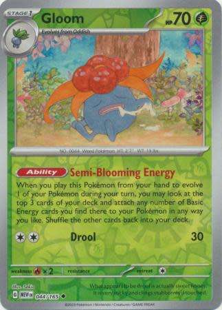 Pokemon Trading Card Game 151 - Gloom - 044/165 - reverse holo