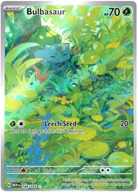 Pokemon Trading Card Game - Bulbasaur - 166/165 - Illustration Rare Scarlet & Violet 151