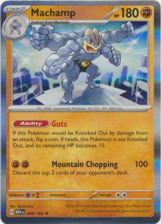 Pokemon Trading Card Game - Machamp - 068/165 - Holo Rare Scarlet & Violet 151