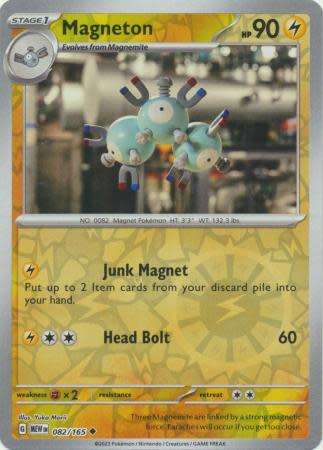 Pokemon Trading Card Game - Magneton - 082/165 - Uncommon Reverse Holo Scarlet & Violet 151