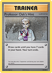 Pokemon Trading Card Game - Professor Oak`s Hint - 84/108 - Uncommon XY: Evolutions Singles