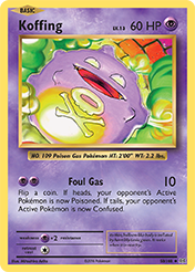 Pokemon Trading Card Game - Koffing - 50/108 - Uncommon XY: Evolutions