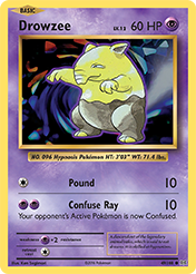 Pokemon Trading Card Game - Drowzee - 49/108 - Common XY: Evolutions