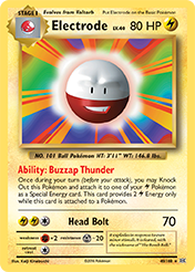 Pokemon Trading Card Game - Electrode - 40/108 - Rare XY: Evolutions