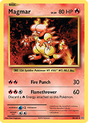 Pokemon Trading Card Game - Magmar - 20/108 - Uncommon XY: Evolutions