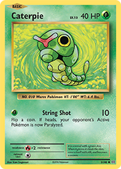 Pokemon Trading Card Game - Caterpie - 3/108 - Common XY: Evolutions