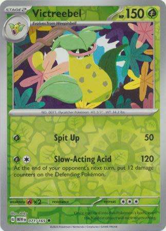 Pokemon Trading Card Game - Victreebel - 071/165 - Uncommon Reverse Holo Scarlet & Violet 151